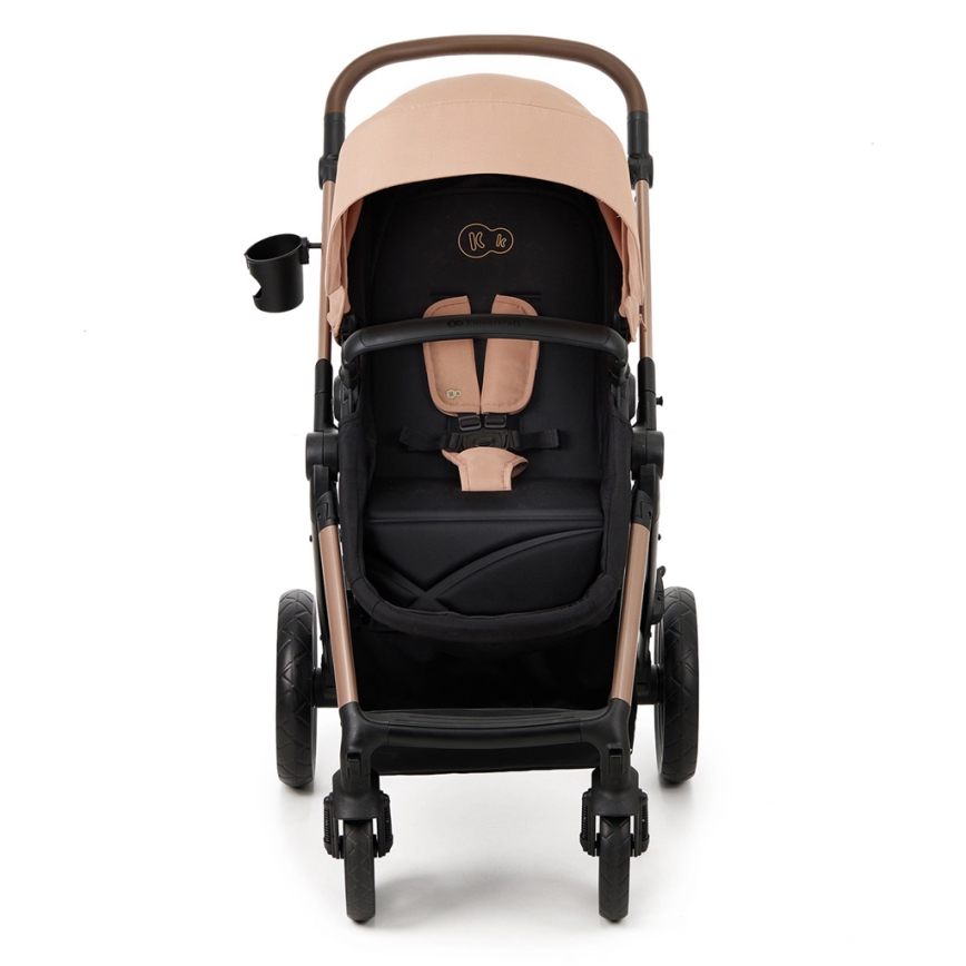 KINDERKRAFT - Kombi-Kinderwagen 3in1 MOOV 2 Sand beige + Kindersitz MINK PRO