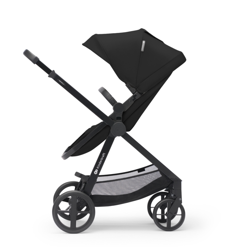 KINDERKRAFT - Kombi-Kinderwagen 3in1 NEWLY Klassisch schwarz  + Auto-Kindersitz MINK PRO