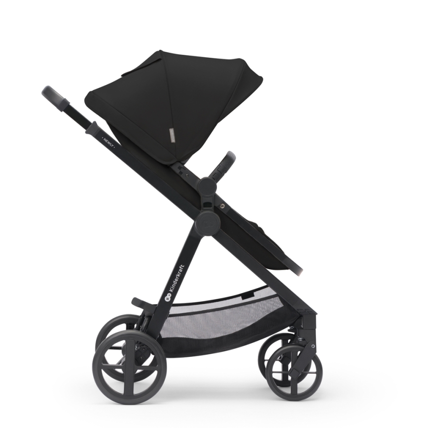 KINDERKRAFT - Kombi-Kinderwagen 3in1 NEWLY Klassisch schwarz  + Auto-Kindersitz MINK PRO