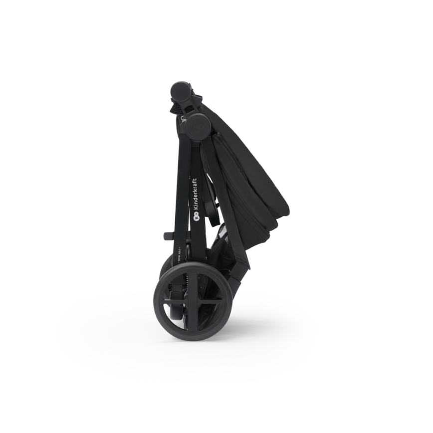 KINDERKRAFT - Kombi-Kinderwagen 3in1 NEWLY Klassisch schwarz  + Auto-Kindersitz MINK PRO
