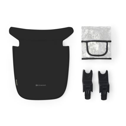 KINDERKRAFT - Kombi-Kinderwagen 3in1 NEWLY Klassisch schwarz  + Auto-Kindersitz MINK PRO
