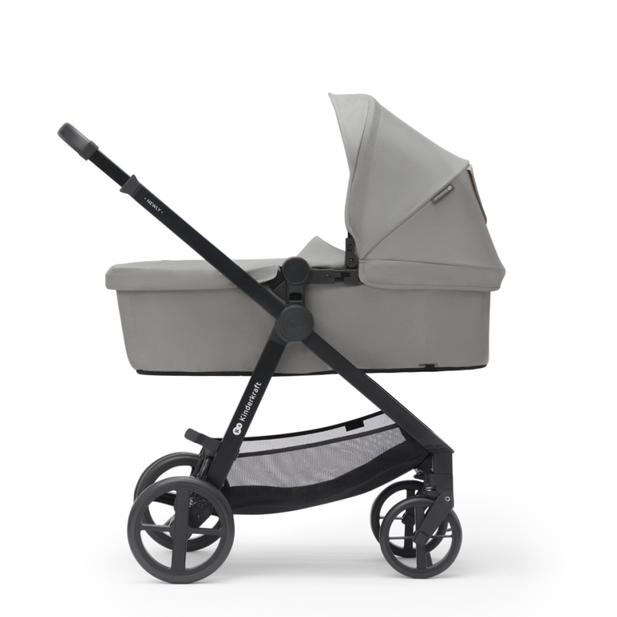 KINDERKRAFT - Kombi-Kinderwagen 3in1 NEWLY Moonlight grau  + Auto-Kindersitz MINK PRO