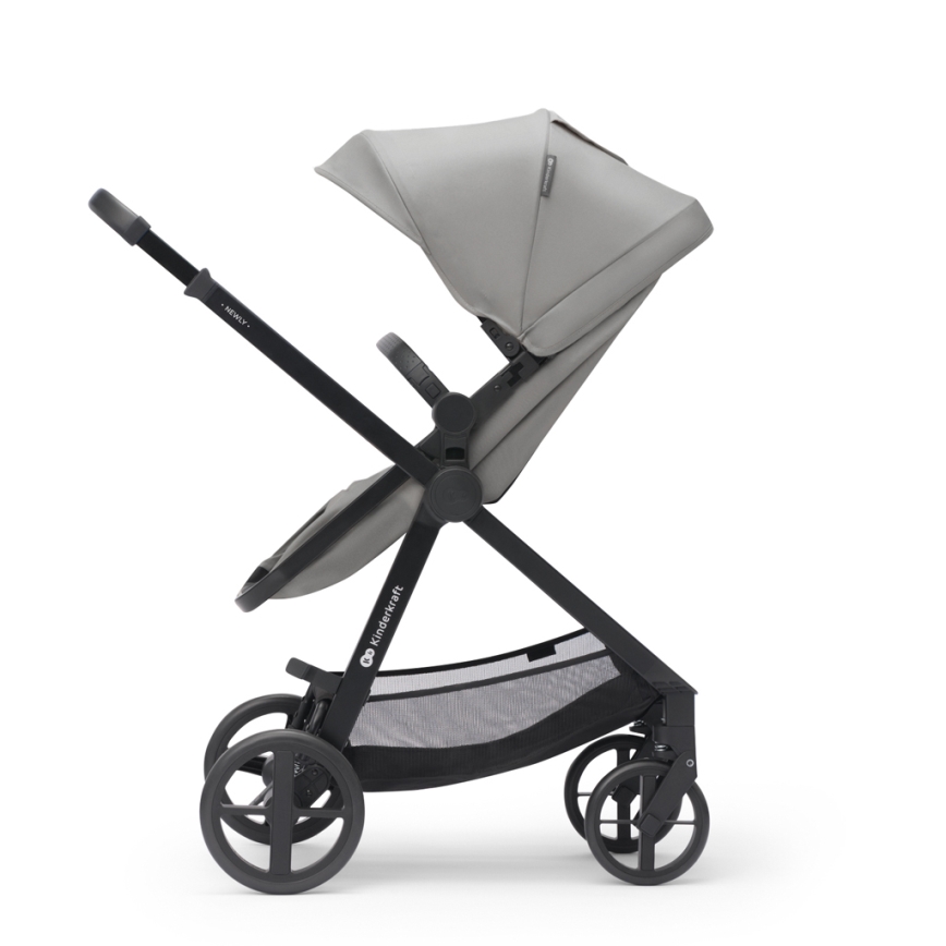KINDERKRAFT - Kombi-Kinderwagen 3in1 NEWLY Moonlight grau  + Auto-Kindersitz MINK PRO