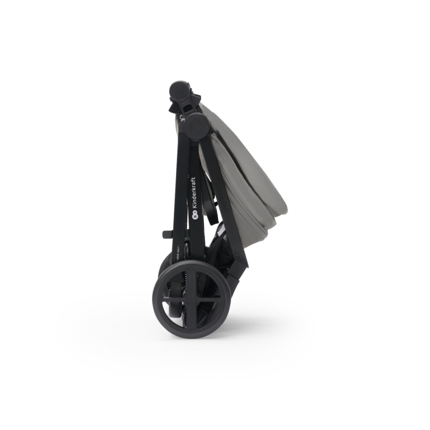 KINDERKRAFT - Kombi-Kinderwagen 3in1 NEWLY Moonlight grau  + Auto-Kindersitz MINK PRO