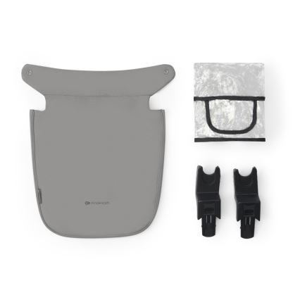 KINDERKRAFT - Kombi-Kinderwagen 3in1 NEWLY Moonlight grau  + Auto-Kindersitz MINK PRO