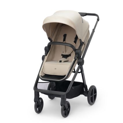 KINDERKRAFT - Kombi-Kinderwagen 3in1 NEWLY Sand beige + Auto-Kindersitz MINK PRO