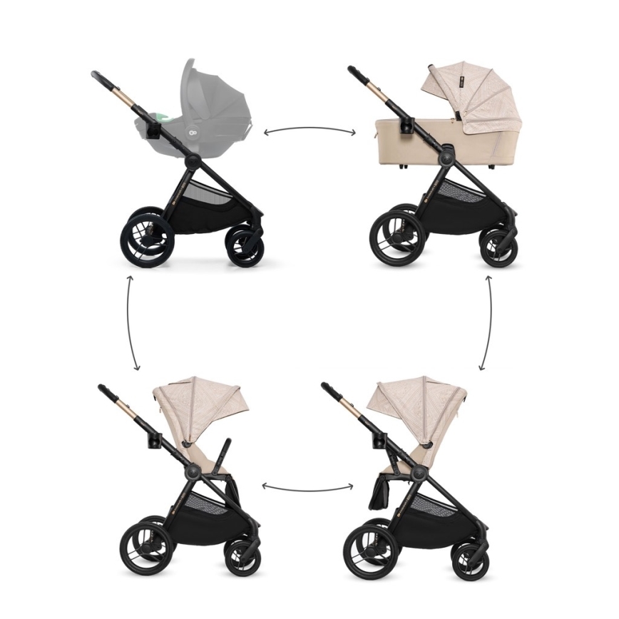 KINDERKRAFT - Kombikinderwagen 2-in-1 NEA 2 Dune Whisper Bizuu