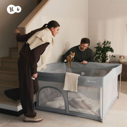 KINDERKRAFT - Laufgitter ZIKI grau