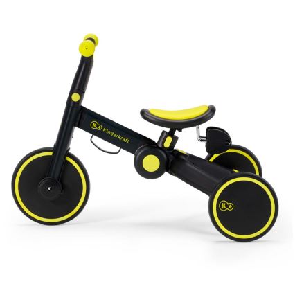 KINDERKRAFT - Laufrad für Kinder 3in1 4TRIKE gelb/schwarz