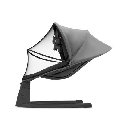 KINDERKRAFT - Babywippe mit Melodie 2in1 LUMI 4xAAA dunkelgrau