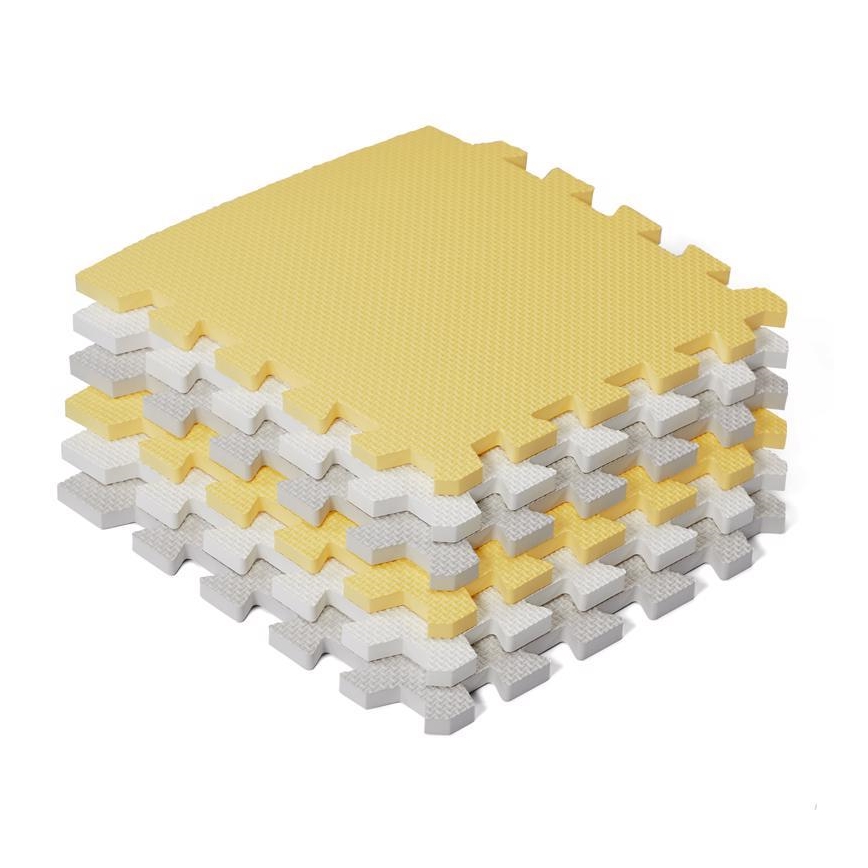 KINDERKRAFT - Schaumstoff-Puzzle LUNO 30 Stück grau/gelb