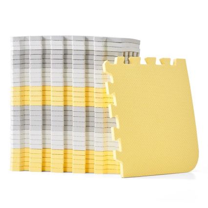 KINDERKRAFT - Schaumstoff-Puzzle LUNO 30 Stück grau/gelb