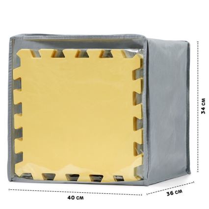 KINDERKRAFT - Schaumstoff-Puzzle LUNO 30 Stück grau/gelb