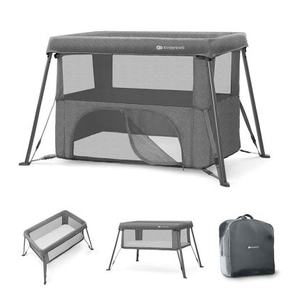 KINDERKRAFT - Reisebett 3-in-1 CAMI grau
