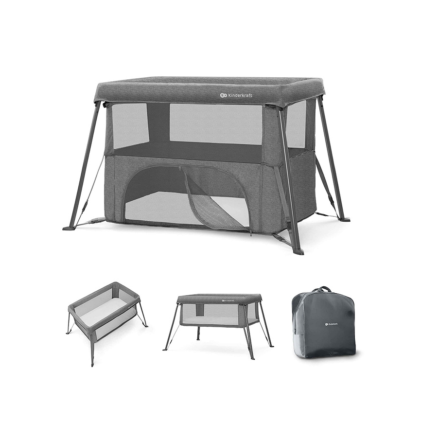 KINDERKRAFT - Reisebett 3-in-1 CAMI grau