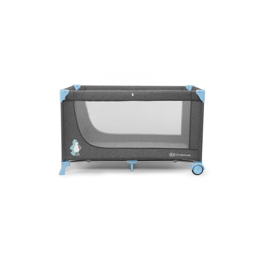 KINDERKRAFT - Reisebett JOY in Grau-Blau