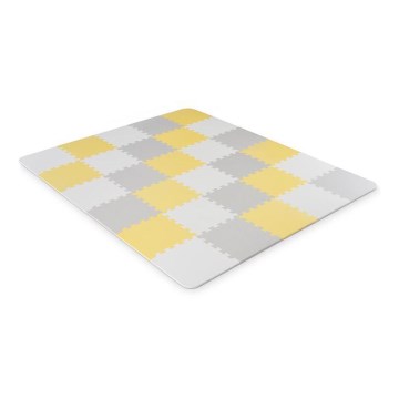 KINDERKRAFT - Schaumstoff-Puzzle LUNO 30 Stück grau/gelb