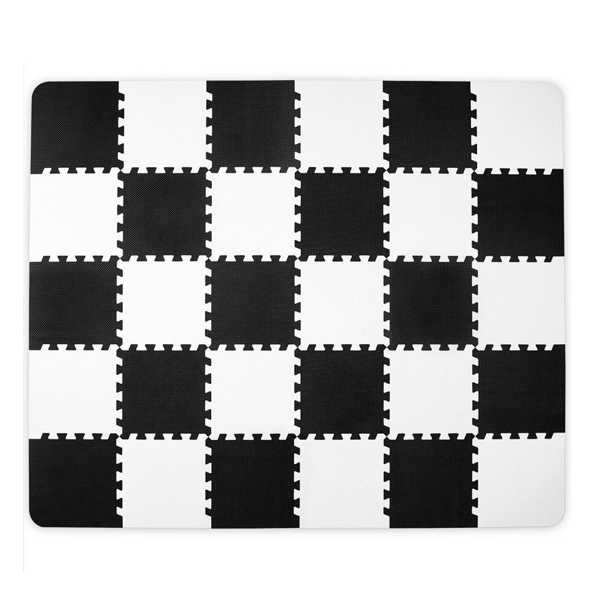 KINDERKRAFT - Schaumstoffpuzzle LUNO 30Stück schwarz/weiß
