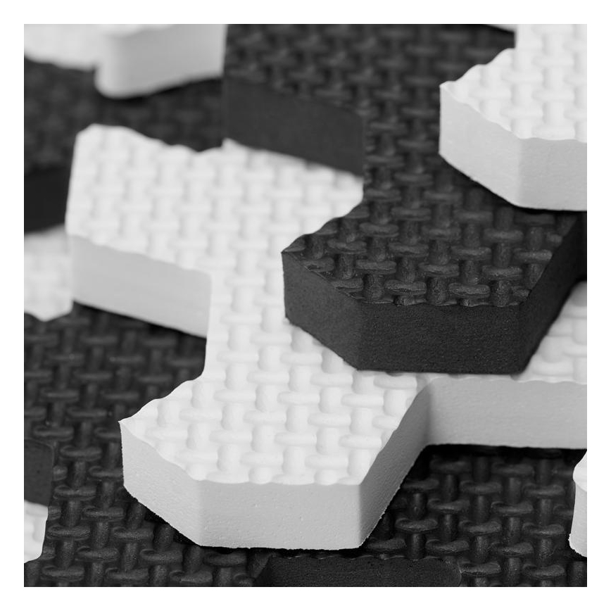 KINDERKRAFT - Schaumstoffpuzzle LUNO 30Stück schwarz/weiß