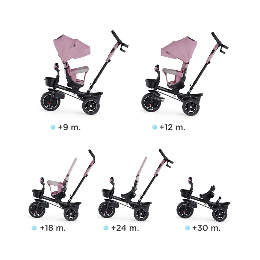 KINDERKRAFT – Kinder-Dreirad 5in1 SPINSTEP rosa