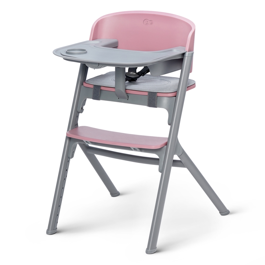 KINDERKRAFT SELECT - 3-in-1 Kinderhochstuhl LIVY Premium Aster pink + Babywippe CALMEE