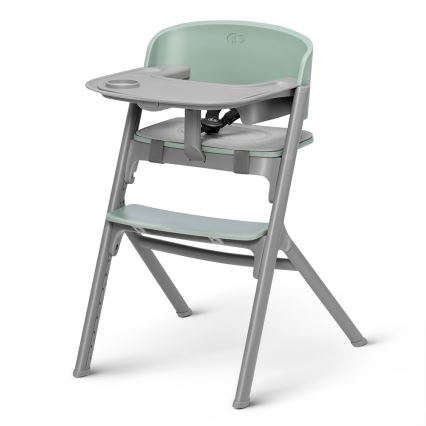 KINDERKRAFT SELECT - Kinderhochstuhl 3-in-1 LIVY Premium Olivegrün + Babywippe CALMEE