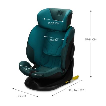 KINDERKRAFT SELECT - Autokindersitz mit drehbarer ISOFIX-Basis (40-150 cm) Harbor Blue