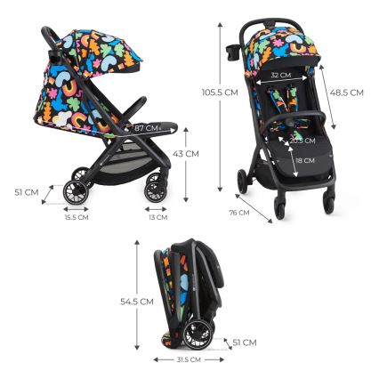 KINDERKRAFT SELECT - Kinderwagen NUBI 2 Happy shapes
