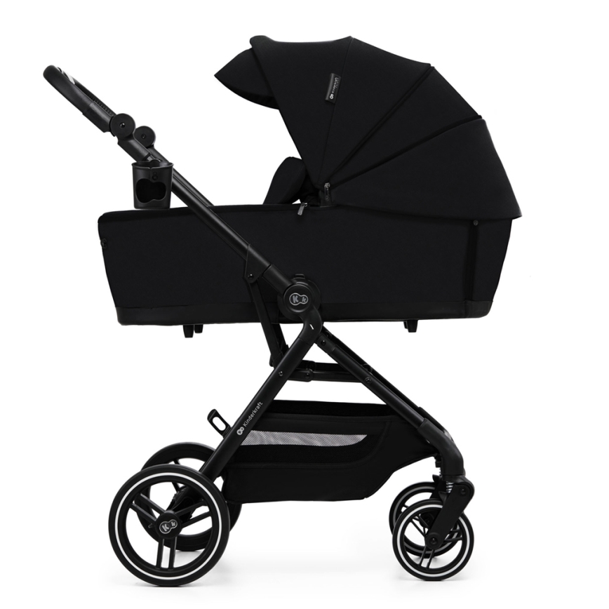KINDERKRAFT SELECT - Kombi-Kinderwagen 2in1 YOXI Pure schwarz