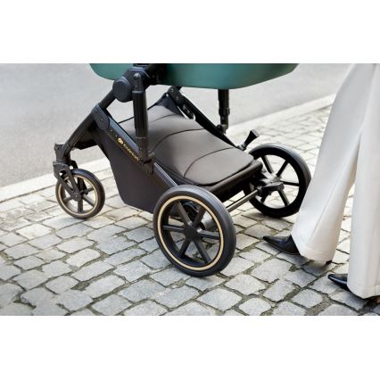 KINDERKRAFT SELECT - Kombi-Kinderwagen 3in1 PRIME 2 Premium Dark grün + Kindersitz