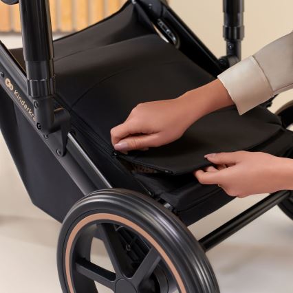 KINDERKRAFT SELECT - Kombi-Kinderwagen 3in1 PRIME 2 Premium Dark grün + Kindersitz