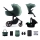 KINDERKRAFT SELECT - Kombi-Kinderwagen 3in1 PRIME 2 Premium Dark grün + Kindersitz