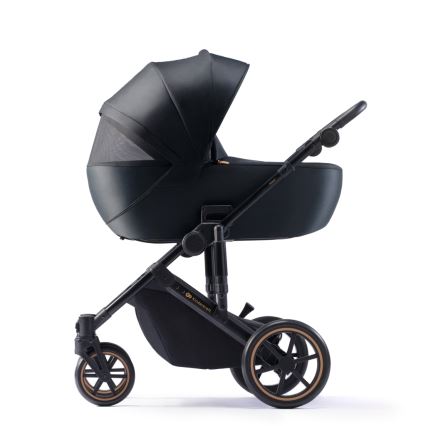 KINDERKRAFT SELECT - Kombi-Kinderwagen 3in1 PRIME 2 Premium Venezian schwarz + Kindersitz