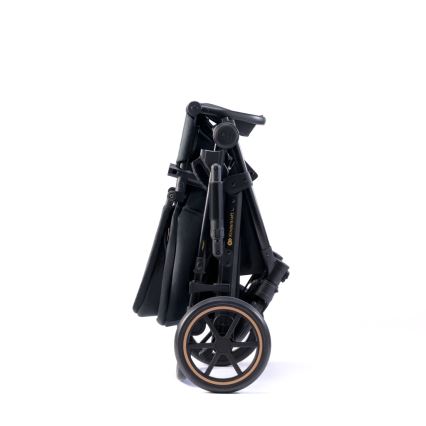 KINDERKRAFT SELECT - Kombi-Kinderwagen 3in1 PRIME 2 Premium Venezian schwarz + Kindersitz