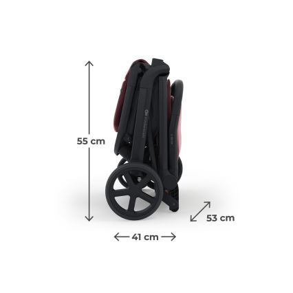 KINDERKRAFT SELECT - Sport-Kinderwagen NUBI 3 Dark Ruby