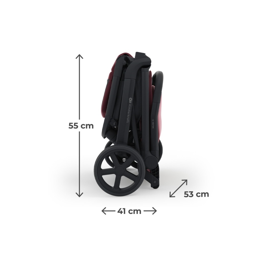 KINDERKRAFT SELECT - Sport-Kinderwagen NUBI 3 Dark Ruby