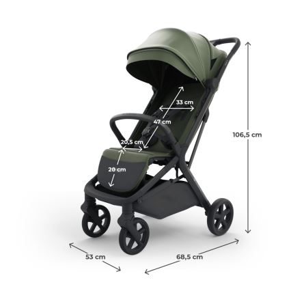 KINDERKRAFT SELECT - Sport-Kinderwagen NUBI 3 Mystic Green