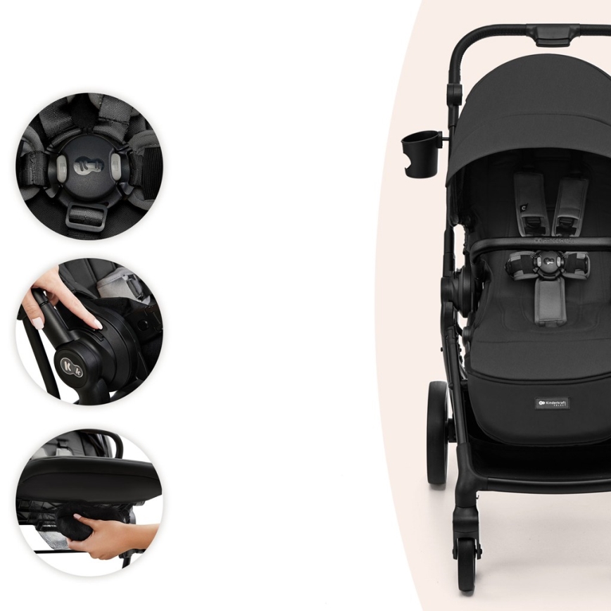 KINDERKRAFT SELECT - Sport-Kinderwagen YOXI Moonlight-Grau