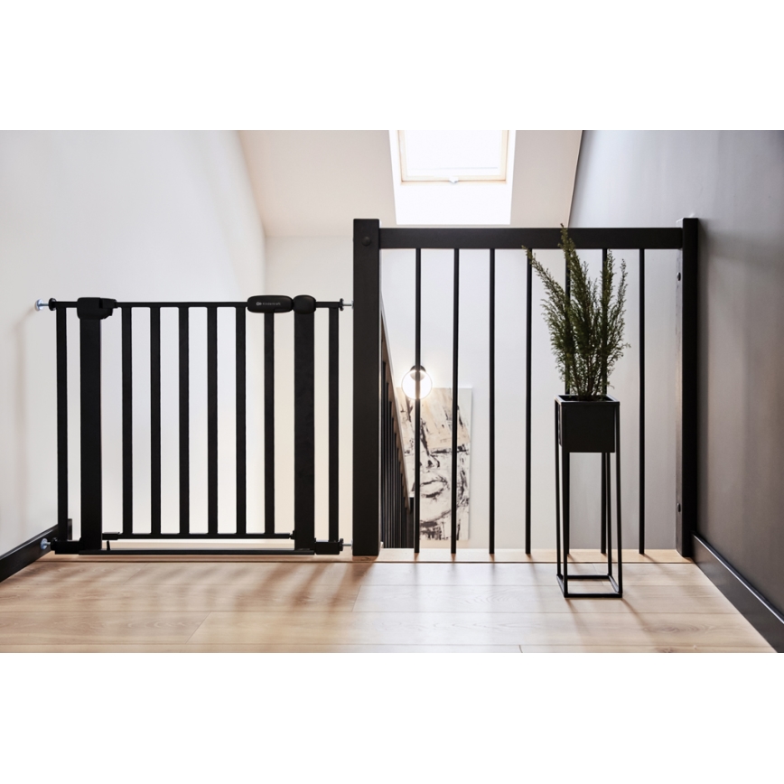 KINDERKRAFT - Sicherheitsbarriere LOCK&GO 75-103 cm schwarz