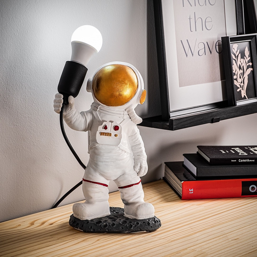 Kinderlampe ASTRONAUT 1xE27/40W/230V kupfer/weiß