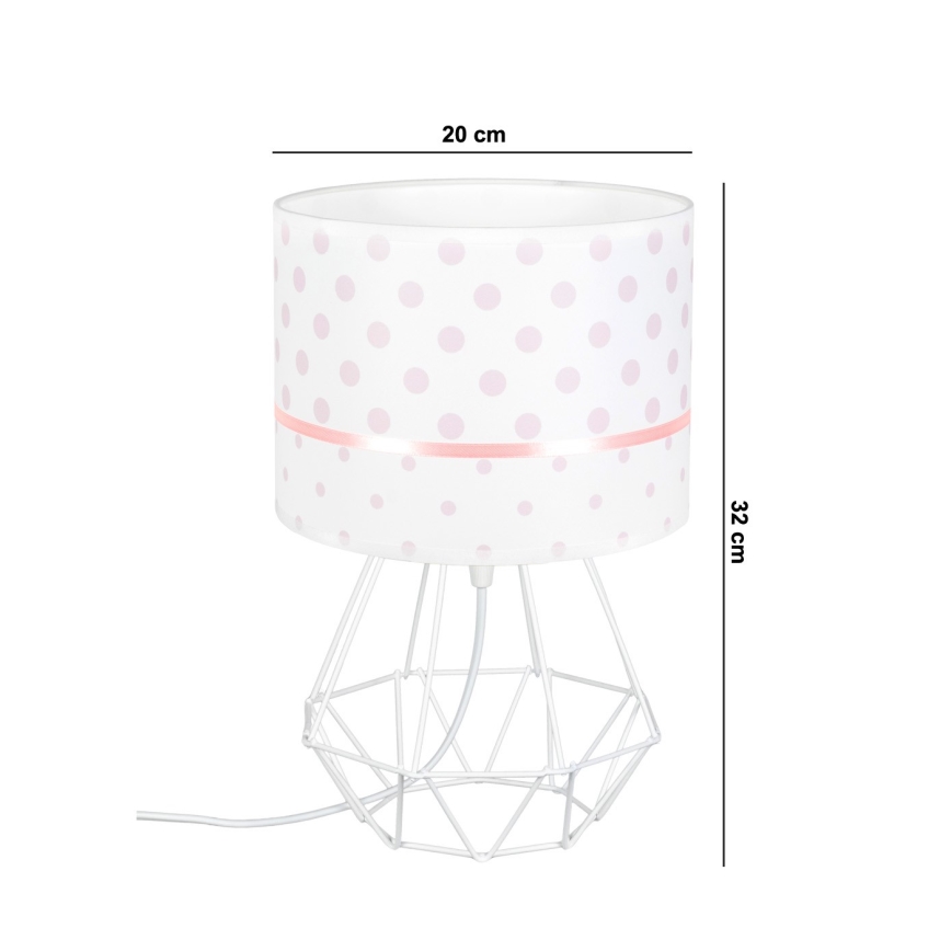 Kinderlampe PIKKI 1xE27/60W/230V rosa