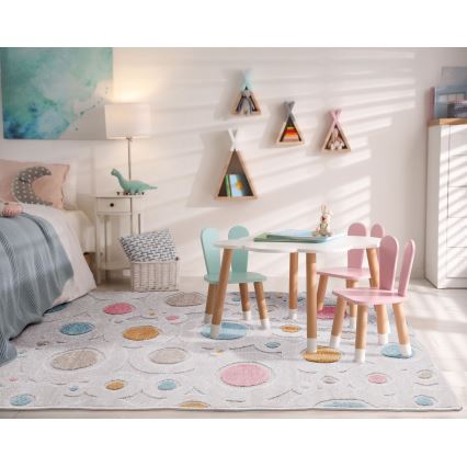 Kinderteppich PIAR 160x230 cm mehrfarbig/mit Punkten