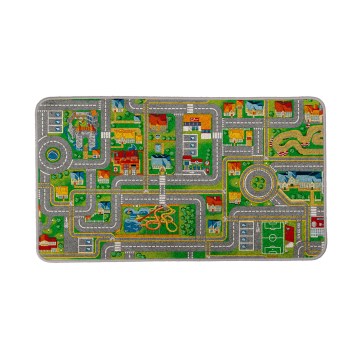Kinderteppich PLAYTOWN 200x280 cm mehrfarbig/Stadt