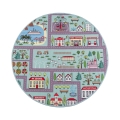 Kinderteppich STELLA STREETS 120 cm türkis/Stadt