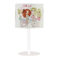 Kindertischlampe GIRLS VIBES 1xE27/60W/230V Ø 18 cm für Mädchen