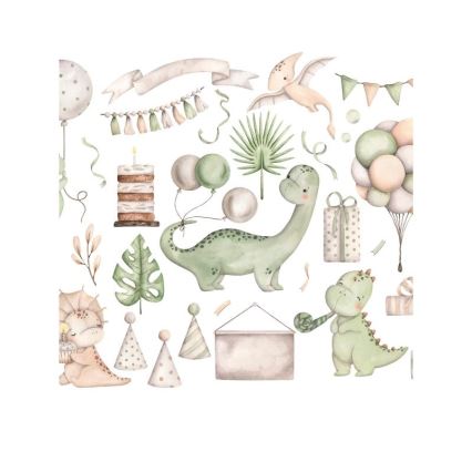 Kindertischlampe KIDS ROOM 1xE27/60W/230V Ø 18 cm Dinosaurier