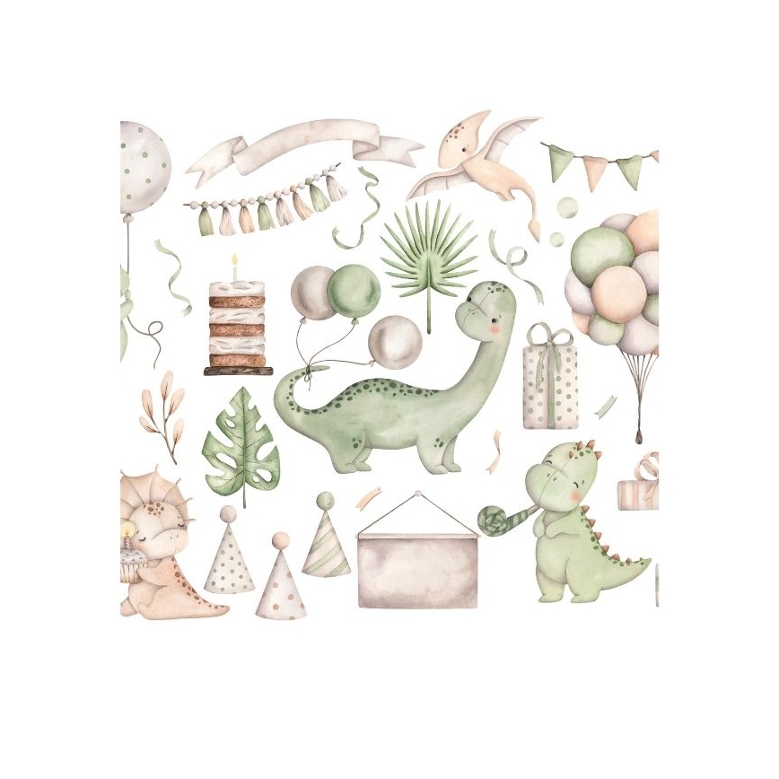 Kindertischlampe KIDS ROOM 1xE27/60W/230V Ø 18 cm Dinosaurier