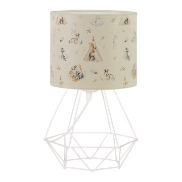 Kindertischlampe KIDS ROOM 1xE27/60W/230V, Ø 18 cm, mit niedlichen Tiermotiven