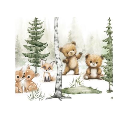 Kindertischlampe KIDS ROOM 1xE27/60W/230V Ø 18 cm, mit niedlichen Tiermotiven