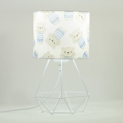 Kindertischlampe KIDS ROOM 1xE27/60W/230V Ø 18 cm Teddybär